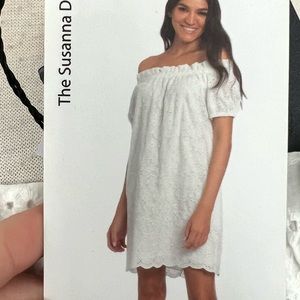 NEW NWT Pietro Brunelli White Eyelet Susanna Maternity Dress Size M